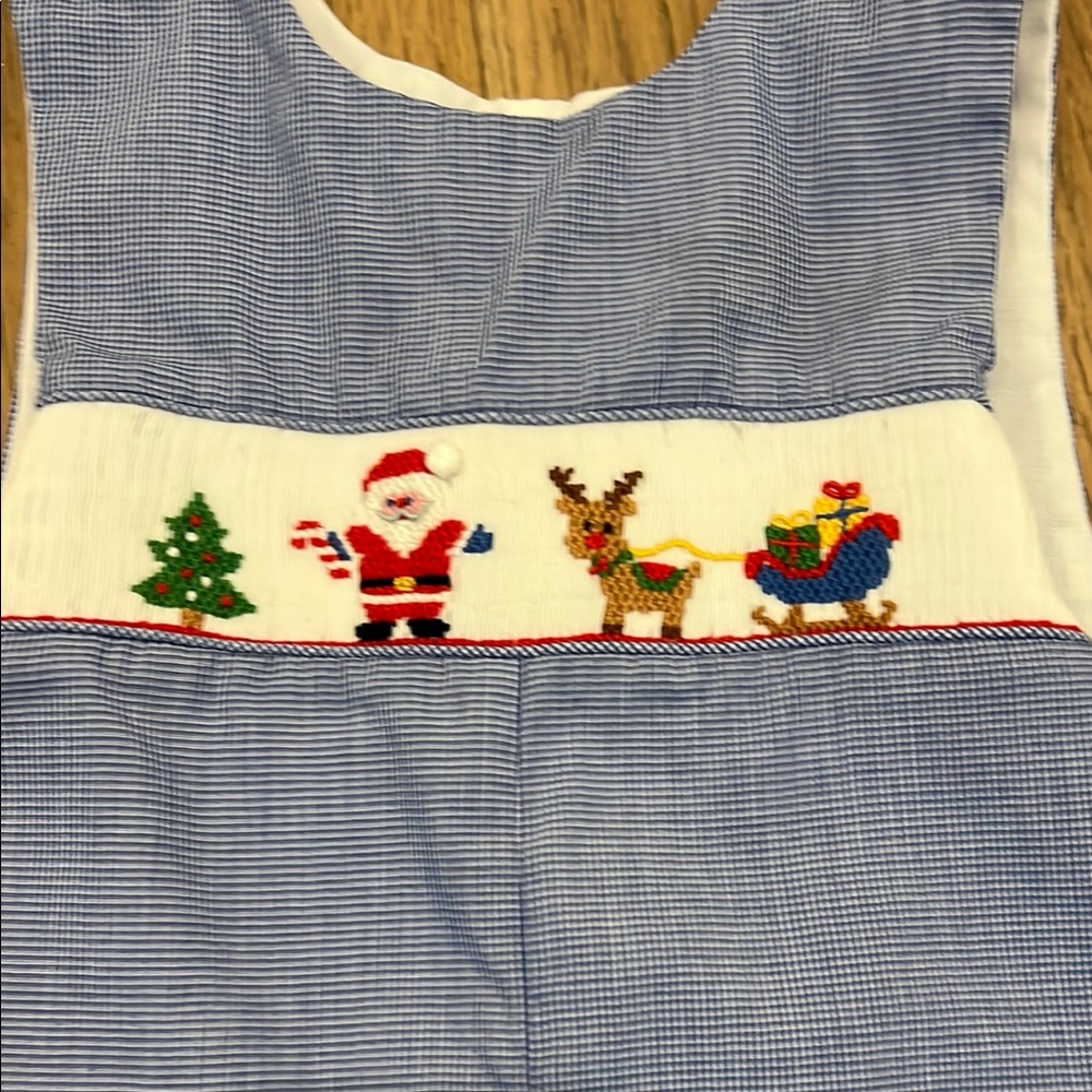 Blue Kids One Piece with Festive Design - Picture 2 of 4
